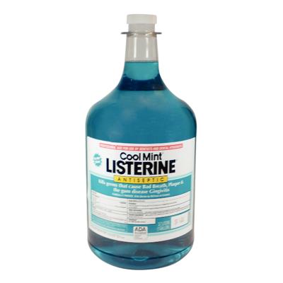 Listerine® Antiseptic Mouthwash - Cool Mint®, 1 Gallon Bottle with Pump ...