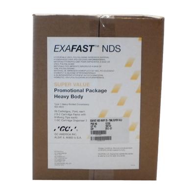 EXAFAST™ NDS VPS Impression Material, 75 ml Cartridges - Heavy Body, 20 ...