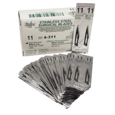 Surgical Blades – Stainless Steel, Sterile, 100/Box - Miltex by 