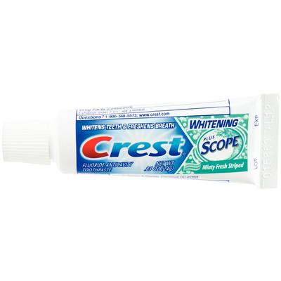 Crest® Extra White Plus Scope Outlast™ Toothpaste – 0.85 oz Tube, 72 ...