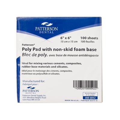 Patterson® Poly Mixing Pads with Nonskid Foam Base – 100/Pkg