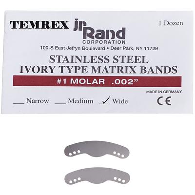 Matrix Band - Ivory, Type 12 - 1 Molar Wide