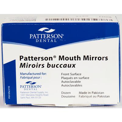 Miroirs buccaux Premium Patterson®, 12/boîte - Taille 4, douille