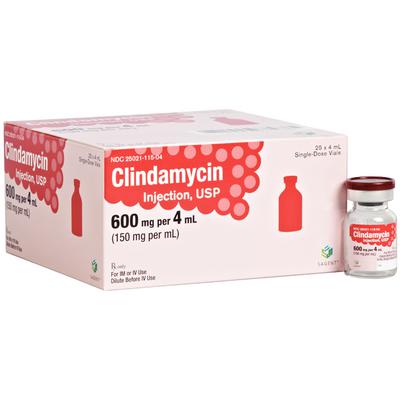 Clindamycin – Injection, Single Dose, Vial, 25/Pkg - 4 ml, NDC 25021 ...