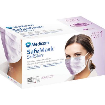 Safe+Mask® SofSkin® Procedure Earloop Masks – ASTM Level 1, 50/Box ...