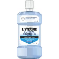 Listerine® Clinical Solutions Breath Defense Mouthwash – Smooth Mint, 6/Pkg