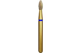 Instruments diamantés multicouches à usage multiple Alpen – FG, grain moyen, bleu, forme ovoïde/oblongue, n° 379
