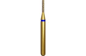 Instruments diamantés multicouches à usage multiple Alpen – FG, grain moyen, bleu, cylindre à bout plat
