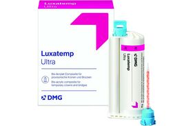 Matériau automix pour couronnes et ponts provisoires Luxatemp Ultra – 1 (76 g) cartouche, 15 embouts automix