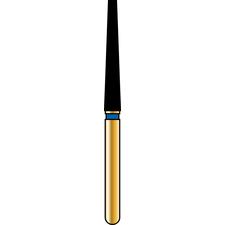 Alpen® Multi Use Diamond Burs – FG, Coarse, Blue, Cone, Long Tapered Flat End, # 848L, 1.8 mm Diameter, 12.0 mm Length, 5/Pkg