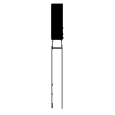 Sintered Diamond Burs – Cylinder, Medium Grit, 2.1 mm Diameter