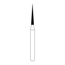 NTI® Diamond Burs – FG, Medium, Needle Point End, 5/Pkg
