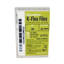 K-Flex Files Color Coded Plastic Handle – Length 21 mm, 6/Pkg