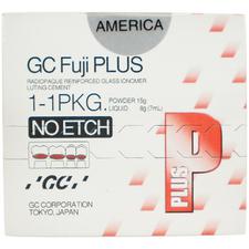 Ciment de scellement GC Fuji PLUS™, Emballage de poudre et liquide (1:1) sans mordançage
