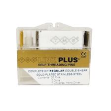 TMS® Link Plus® Self-Threading Pins – Regular Double Shear Kits, Gold-Plated Stainless Steel
