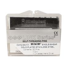 TMS® Link Series® Self-Threading Pins – Minim Single Shear Kits, Gold-Plated Stainless Steel