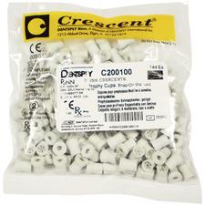 Cupules à prophylaxie Crescent® – Enclipsables, palmées, blanches, 144/emballage