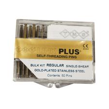 TMS® Link Plus® Self-Threading Pins – Regular Single Shear Kits, Gold-Plated Stainless Steel