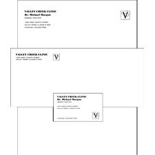 Classic® Linen Gummed-Flap Envelopes, Personalized,  9-1/2" W x 4-1/8" H, 500/Pkg