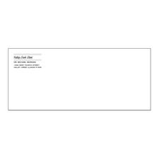 #10 Gummed-Flap Envelopes, 24 lb Environment®, Personalized, 9-1/2" W x 4-1/8" H, 500/Pkg