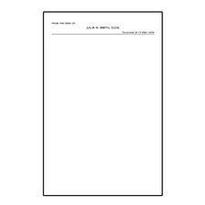 Traditional Note Pads, Personalized, 5-1/2" W x 8-1/2" H, 100 Sheets/Pad; 5 Pads/Pkg