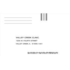 Return/Reply Envelopes, Gummed-Flap, Personalized, 5-5/8" W x 3-1/2" H, 500/Pkg
