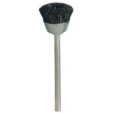 Abbott-Robinson® Bristle Brushes – Large Cup, Extra Stiff, Black, 144/Pkg