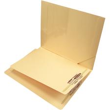 11-pt Double Ply End-Tab File Folder with Diagonal-Cut File Pocket, Poly Pocket, Divider and 3 Fasteners, 9-1/2" x 12-1/4", 100/Box