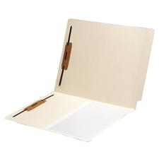 11-pt End-Tab Folder with Inside Vinyl Pocket and 2 Fasteners, 9-1/2" x 12-1/4", 50/Box