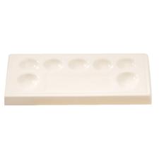 Highly Glazed Porcelain Palette – 7 Wells, 1 Mixing Area