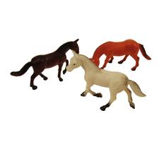 Assorted Plastic Horses, 2-1/2", 12/Pkg