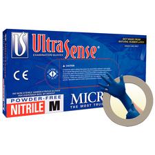 Gants d'examen UltraSense® en nitrile – non poudrés, sans latex, bleus, 100/boîte, 10 boîtes/caisse