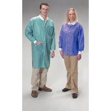 Extra-Safe™ Hip Length Lab Jackets – Aqua, 10/Pkg