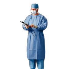 Procedure Gown – Knit Cuffs, Blue, 10/Pkg