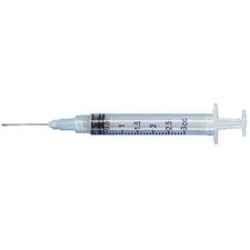 Patterson® Endodontic Syringe with Irrigation Needle – 3 cc Luer Syringe with Closed End Side-Port Needle, 100/Pkg