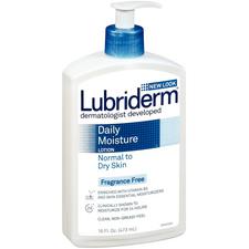 Lubriderm® Daily Moisture Lotion Normal to Dry Skin –  Unscented, 16 oz Bottle