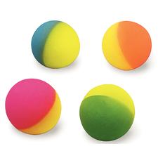 Rainbow Superballs, Assorted Colors, 1-1/4", 12/Pkg