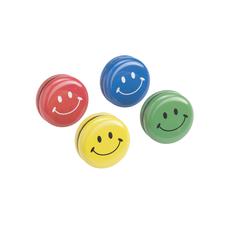 Smile Face Yo-Yos, Assorted Colors, 2", 12/Pkg