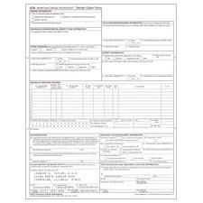 2019 ADA-Approved Claim Forms – Single-Sheet Bond/Laser Compatible, Nonpadded, Personalized, 8-1/2" W x 11" H, 500/Pkg