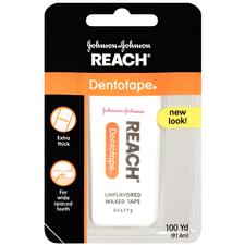 REACH® Dentotape® Waxed Floss – Unflavored, 100 yd Refill