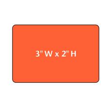 Custom Label, 3" W x 2" H, 1,000/Pkg (2 Rolls)