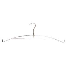 Deluxe Coat Panoramic Apron Hanger – Chrome-Coated Stainless Steel, 21" x 9.25"