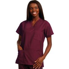 Fashion Seal Healthcare® Ladies’ V-Neck Tunics, Burgundy