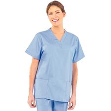 Fashion Seal Healthcare® Ladies’ V-Neck Tunics, Ciel Blue