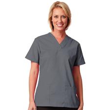 Fashion Seal Healthcare® Ladies’ V-Neck Tunics, Pewter