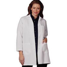 Fashion Seal Healthcare® Ladies’ Skimmer Length Lab Coat, White