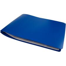Poly Expansion Binder, 16" x 11-1/2", Blue Poly