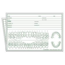 Examination Forms, 6" W x 8" H Overall, 6" W x 4" H Folded, 100/pkg