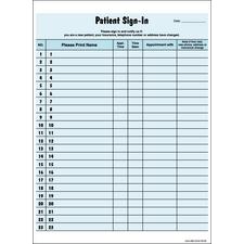 Privacy Sign-In Sheet with Peel-Off Labels, 2-part carbon interleaved, 8-1/2" W x 11" H, 250/Pkg