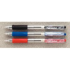 EasyTouch Retractable Pens, Clear Barrel, 12/Box